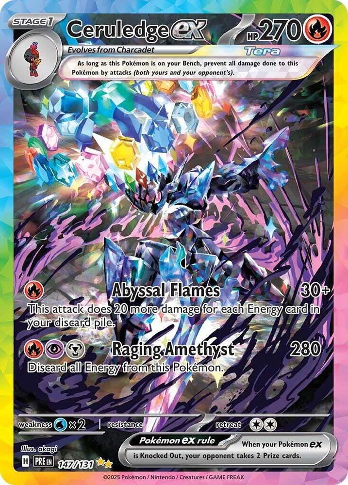 Ceruledge ex (147/131) [Scarlet & Violet: Prismatic Evolutions] | Exor Games Dartmouth