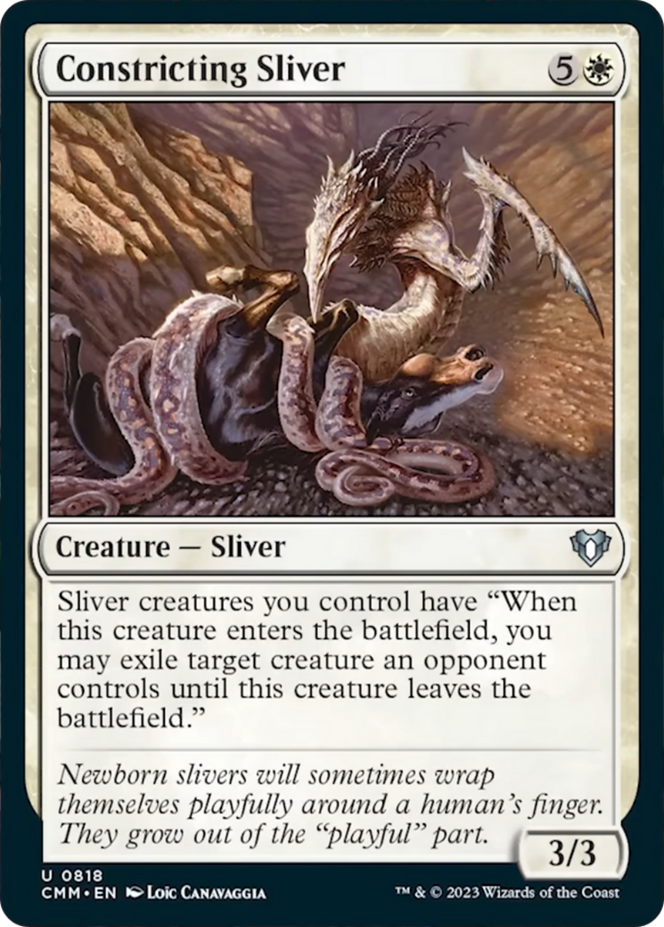 Constricting Sliver [Commander Masters] | Exor Games Dartmouth