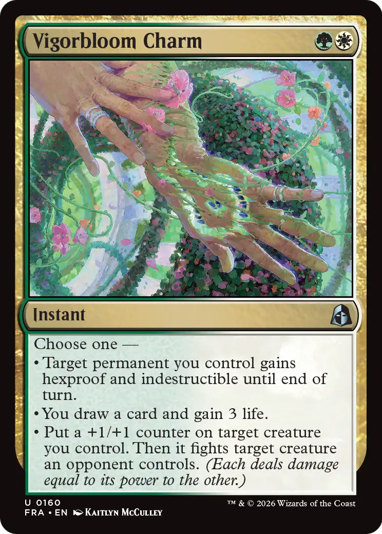 Vigorbloom Charm [Reality Fracture] | Exor Games Dartmouth
