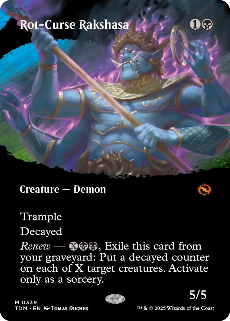 Rot-Curse Rakshasa (Borderless) [Tarkir: Dragonstorm] | Exor Games Dartmouth
