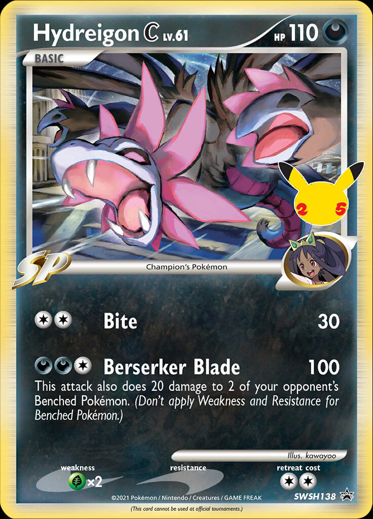 Hydreigon C (SWSH138) (Jumbo Card) [Sword & Shield: Black Star Promos] | Exor Games Dartmouth