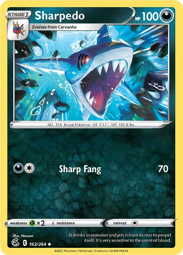 Sharpedo (163/264) [Sword & Shield: Fusion Strike] | Exor Games Dartmouth