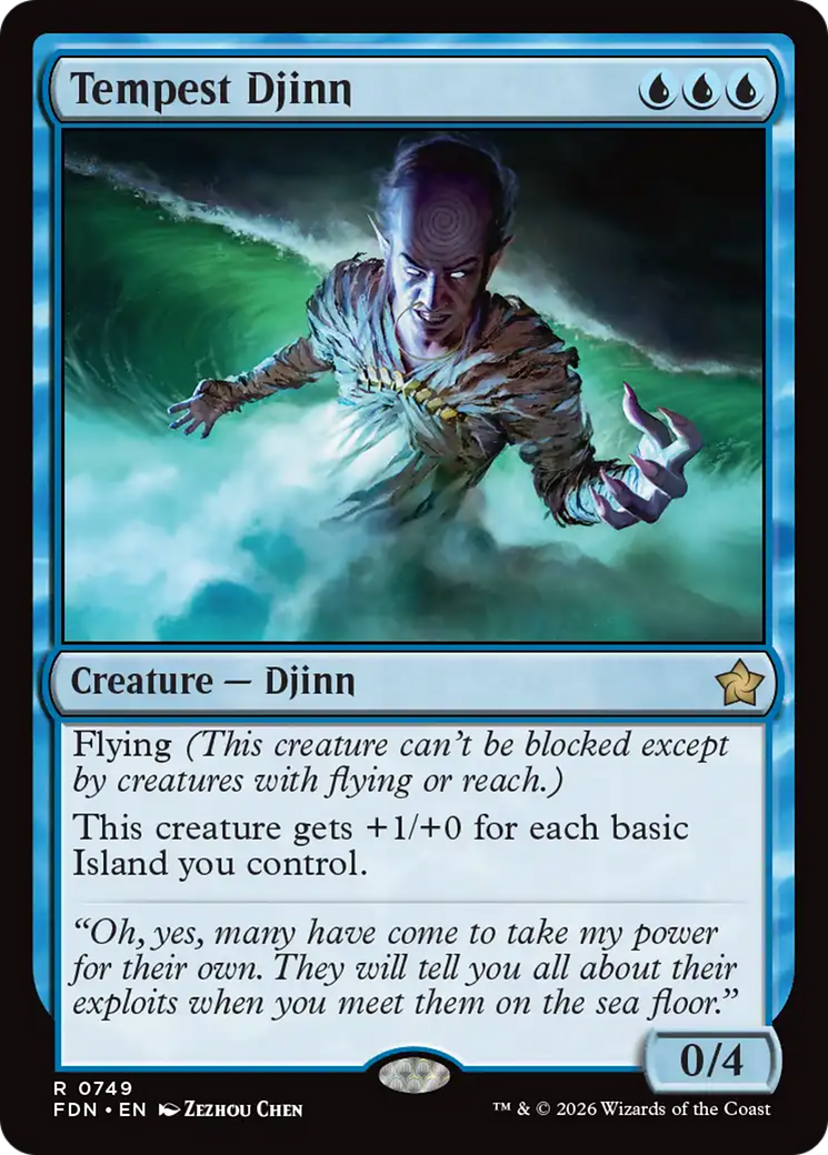 Tempest Djinn (0749) [Foundations] | Exor Games Dartmouth