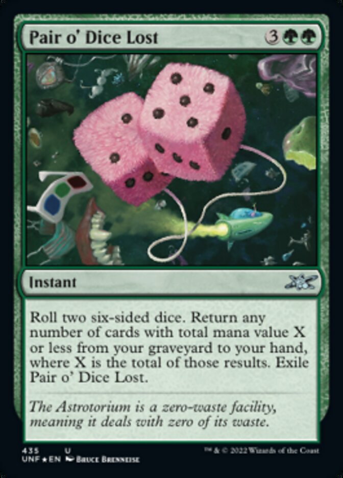 Pair o' Dice Lost (Galaxy Foil) [Unfinity] | Exor Games Dartmouth