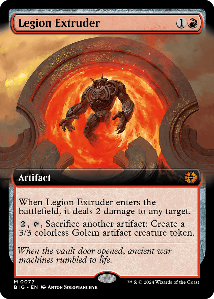 Legion Extruder (Extended Art) [Outlaws of Thunder Junction: The Big Score] | Exor Games Dartmouth