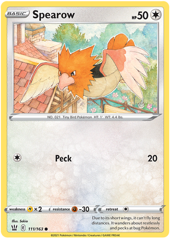 Spearow (111/163) [Sword & Shield: Battle Styles] | Exor Games Dartmouth