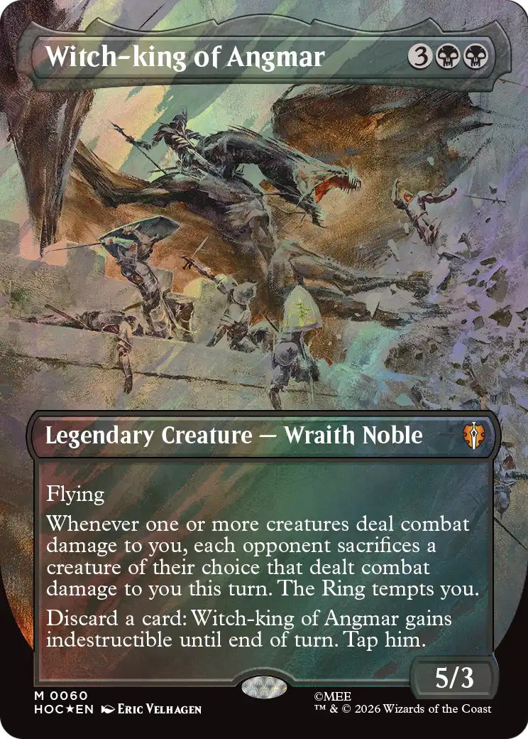 Witch-king of Angmar (Borderless) (Surge Foil) [The Hobbit: Eternal-Legal] | Exor Games Dartmouth