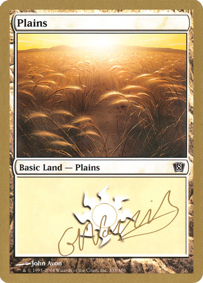 Plains (gn333) (Gabriel Nassif) [World Championship Decks 2004] | Exor Games Dartmouth