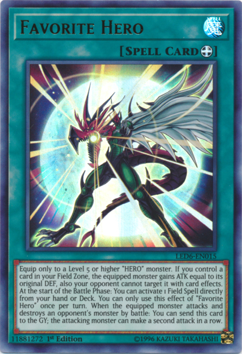 Favorite Hero [LED6-EN015] Ultra Rare | Exor Games Dartmouth
