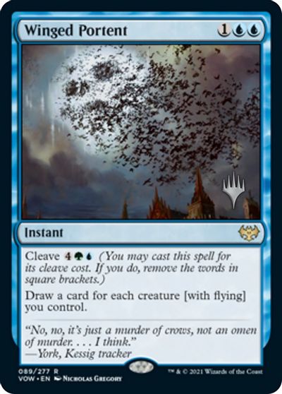 Winged Portent (Promo Pack) [Innistrad: Crimson Vow Promos] | Exor Games Dartmouth