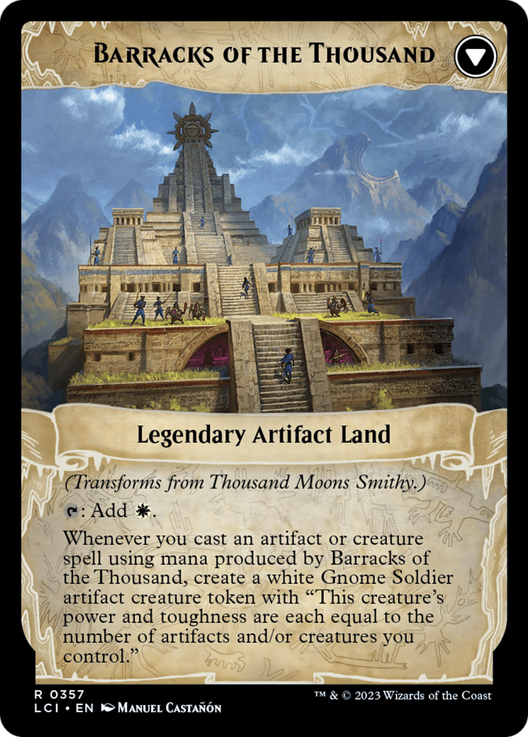 Thousand Moons Smithy (Extended Art) // Barracks of the Thousand [The Lost Caverns of Ixalan] | Exor Games Dartmouth