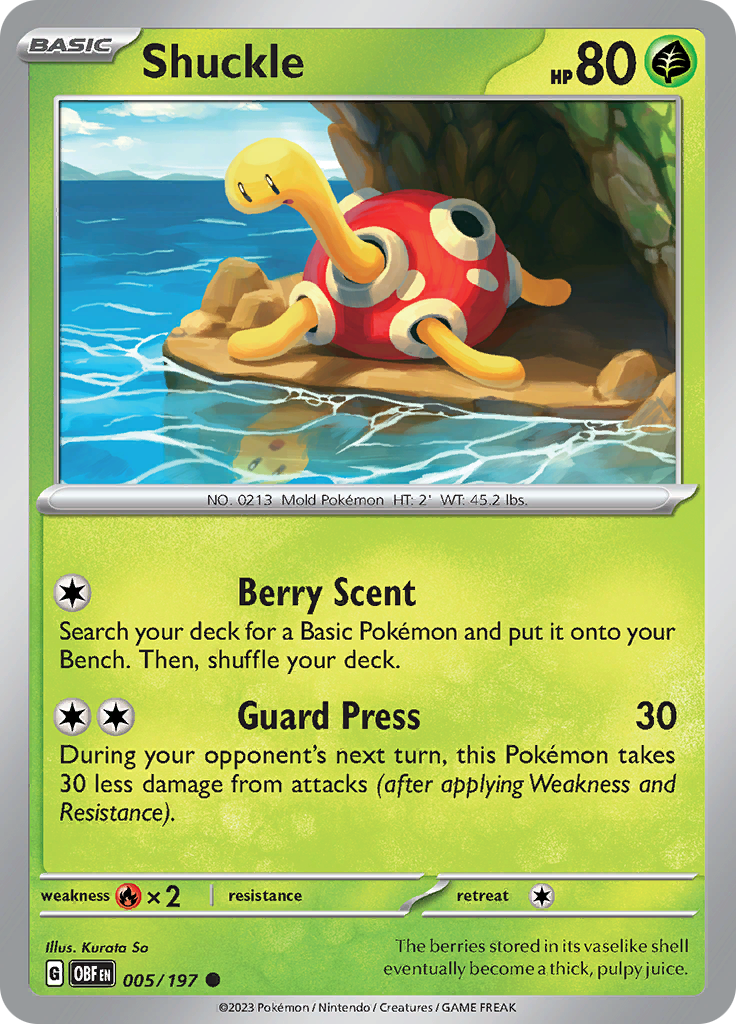 Shuckle (005/197) [Scarlet & Violet: Obsidian Flames] | Exor Games Dartmouth