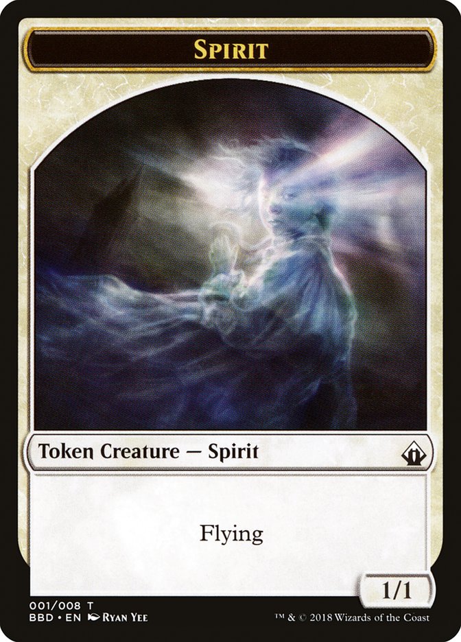 Spirit Token [Battlebond Tokens] | Exor Games Dartmouth