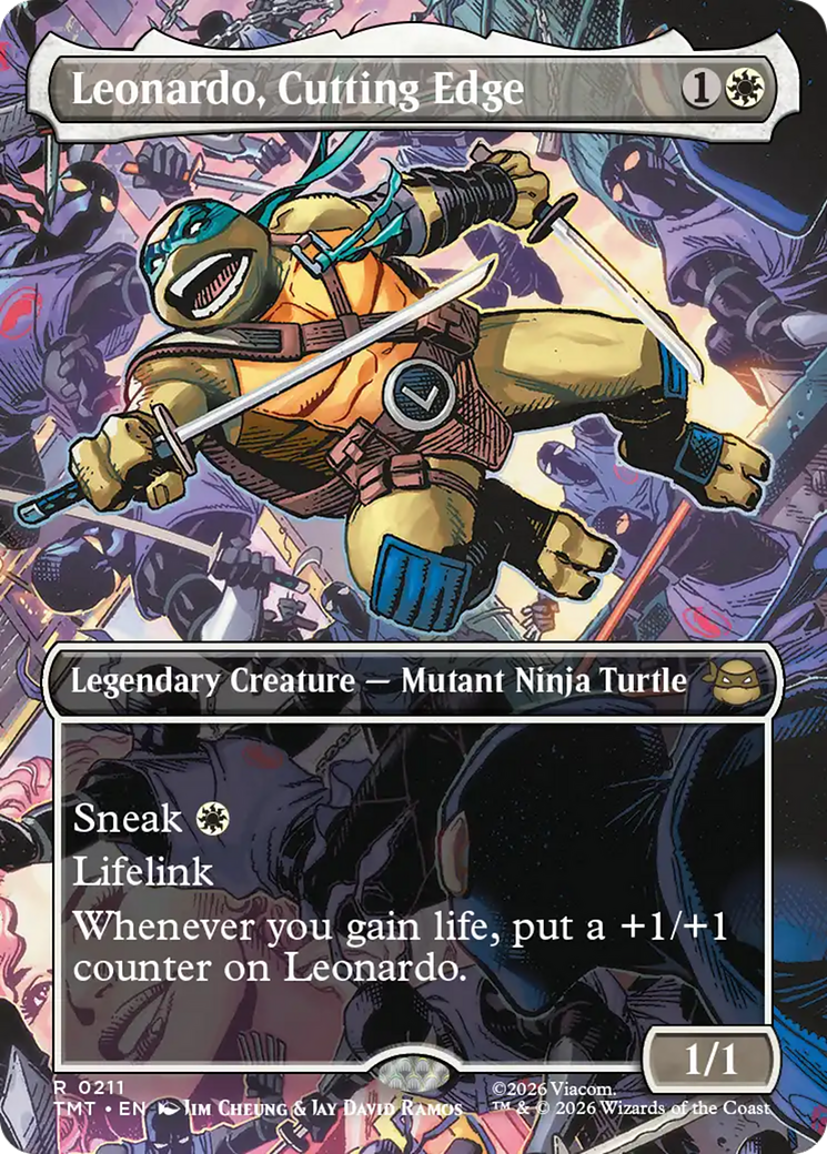 Leonardo, Cutting Edge (Borderless) [Teenage Mutant Ninja Turtles] | Exor Games Dartmouth