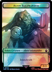 Dalek // Alien Salamander Double-Sided Token (Surge Foil) [Doctor Who Tokens] | Exor Games Dartmouth