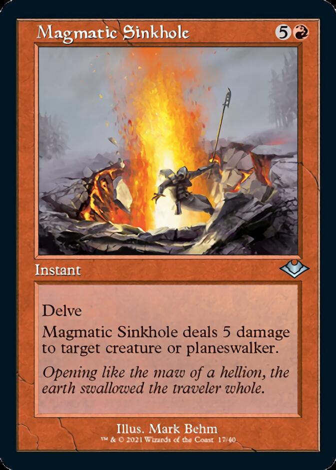 Magmatic Sinkhole (Retro Foil Etched) [Modern Horizons] | Exor Games Dartmouth