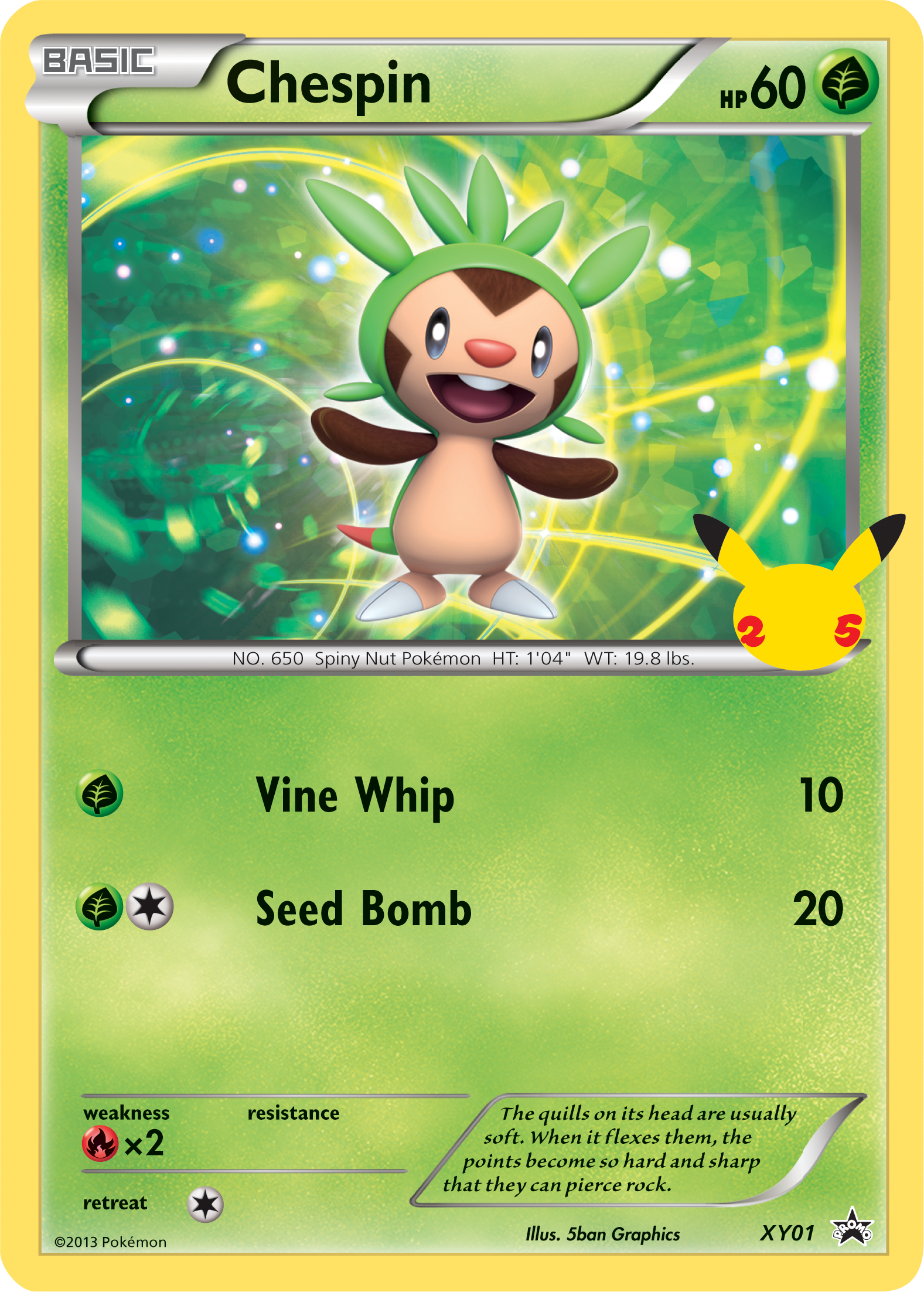 Chespin (XY01) (Jumbo Card) [First Partner Pack] | Exor Games Dartmouth