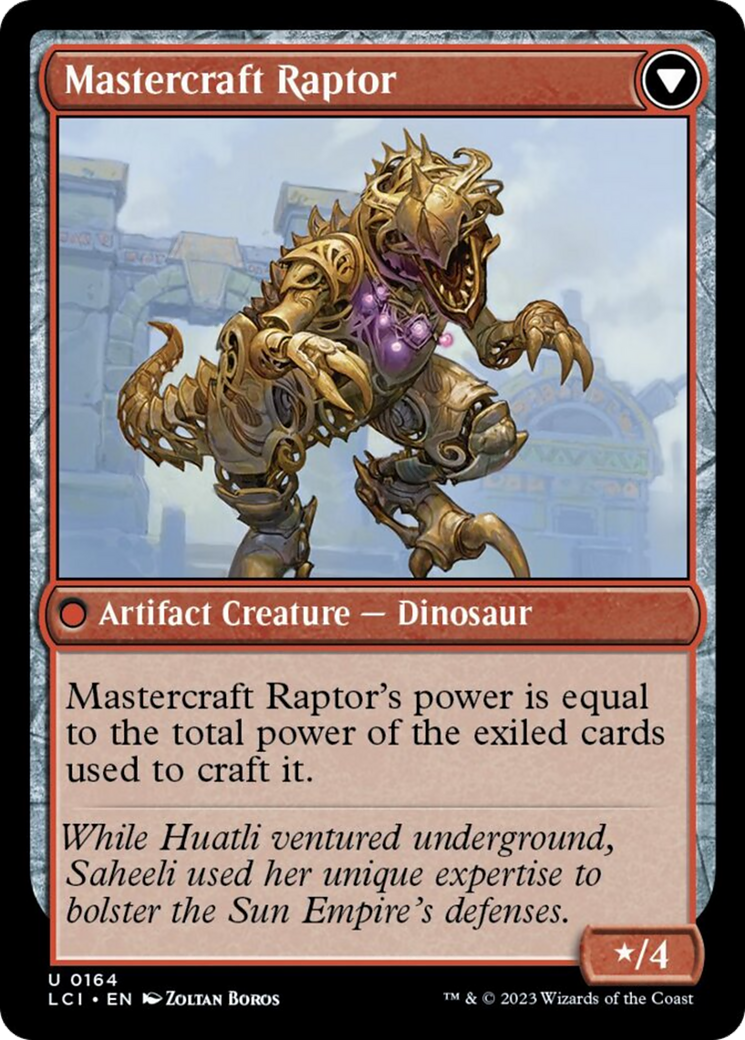 Saheeli's Lattice // Mastercraft Raptor [The Lost Caverns of Ixalan] | Exor Games Dartmouth