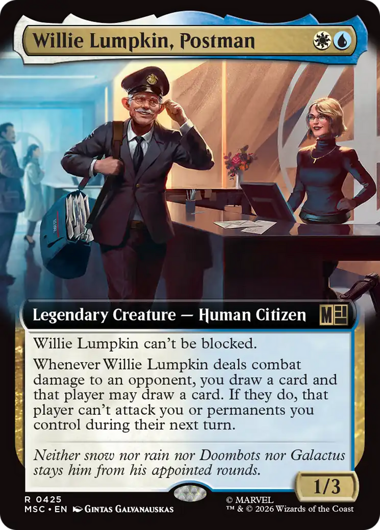 Willie Lumpkin, Postman (Extended Art) [Marvel Super Heroes Commander] | Exor Games Dartmouth