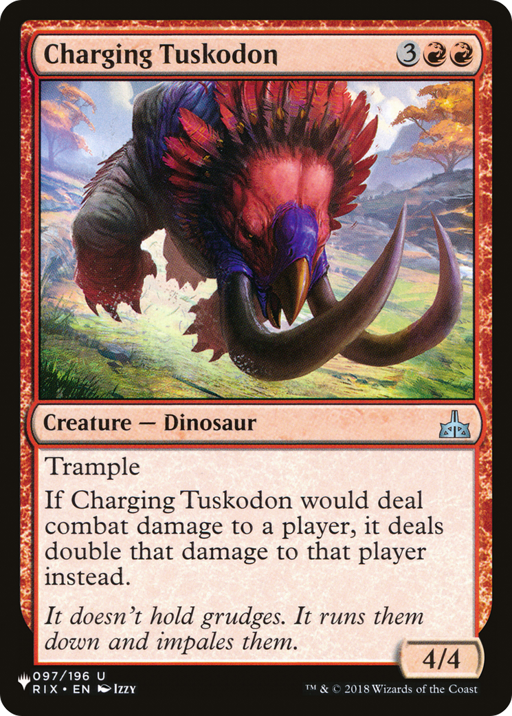 Charging Tuskodon [The List Reprints] | Exor Games Dartmouth