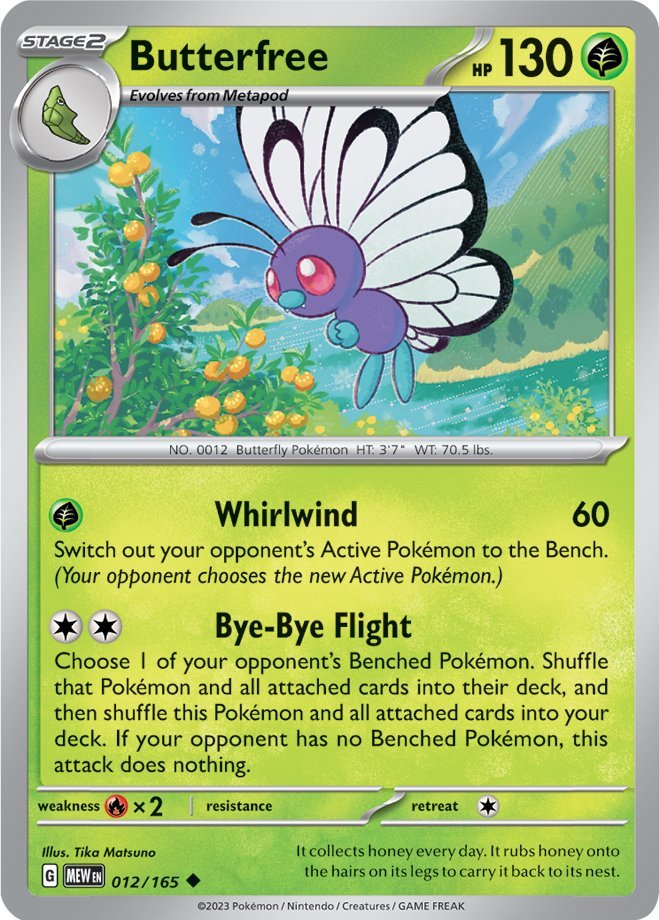 Butterfree (012/165) [Scarlet & Violet: 151] | Exor Games Dartmouth