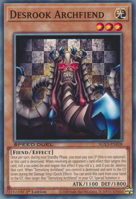 Desrook Archfiend [SGX3-ENE08] Common | Exor Games Dartmouth