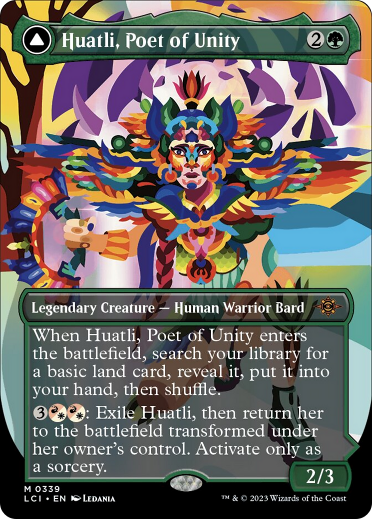 Huatli, Poet of Unity // Roar of the Fifth People (Borderless) [The Lost Caverns of Ixalan] | Exor Games Dartmouth