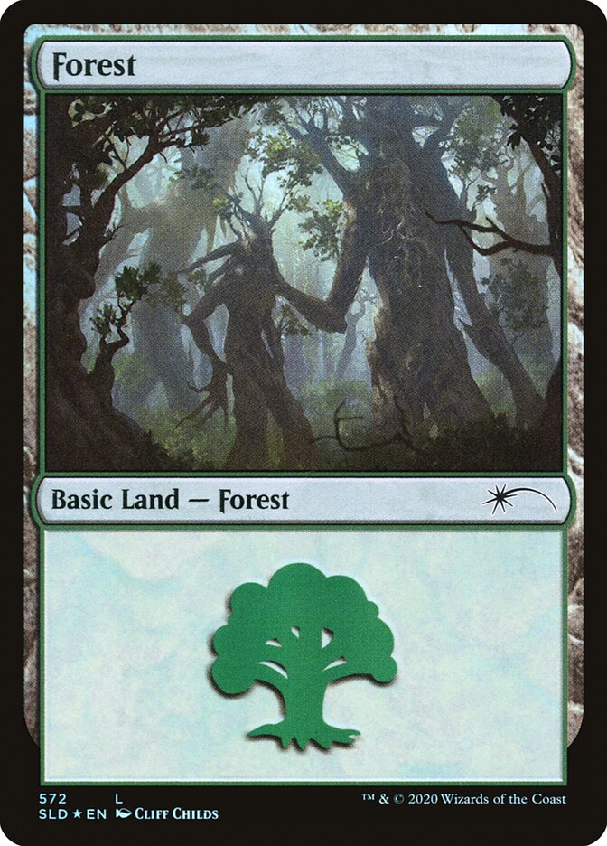 Forest (Tree Hugging) (572) [Secret Lair Drop Promos] | Exor Games Dartmouth