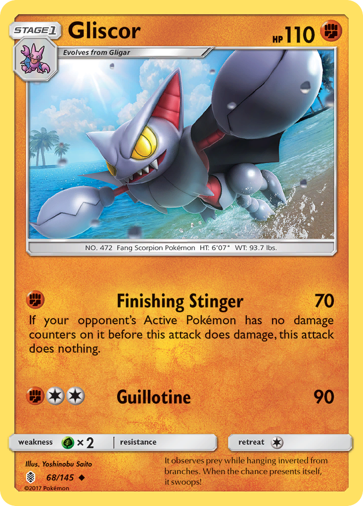 Gliscor (68/145) [Sun & Moon: Guardians Rising] | Exor Games Dartmouth