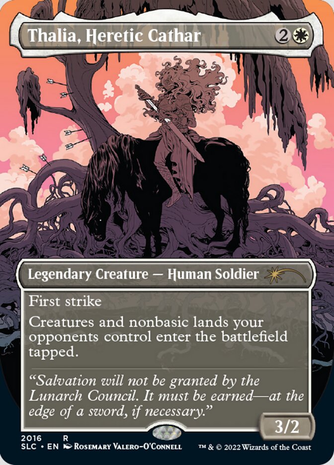 Thalia, Heretic Cathar (Borderless) [Secret Lair Countdown Kit] | Exor Games Dartmouth