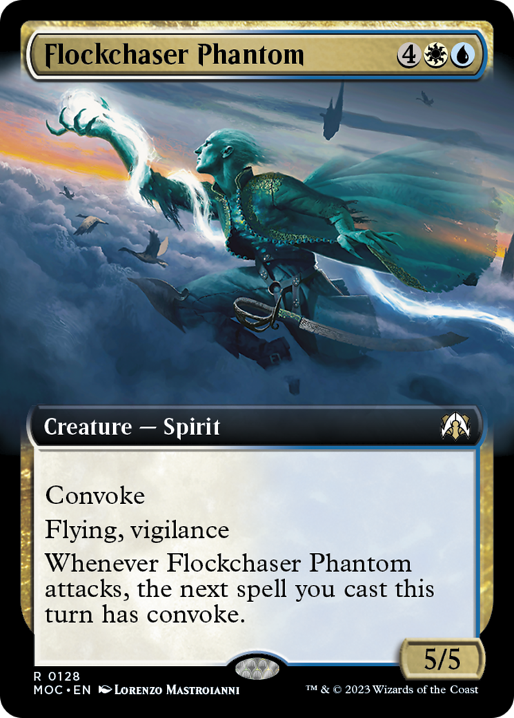 Flockchaser Phantom (Extended Art) [March of the Machine Commander] | Exor Games Dartmouth