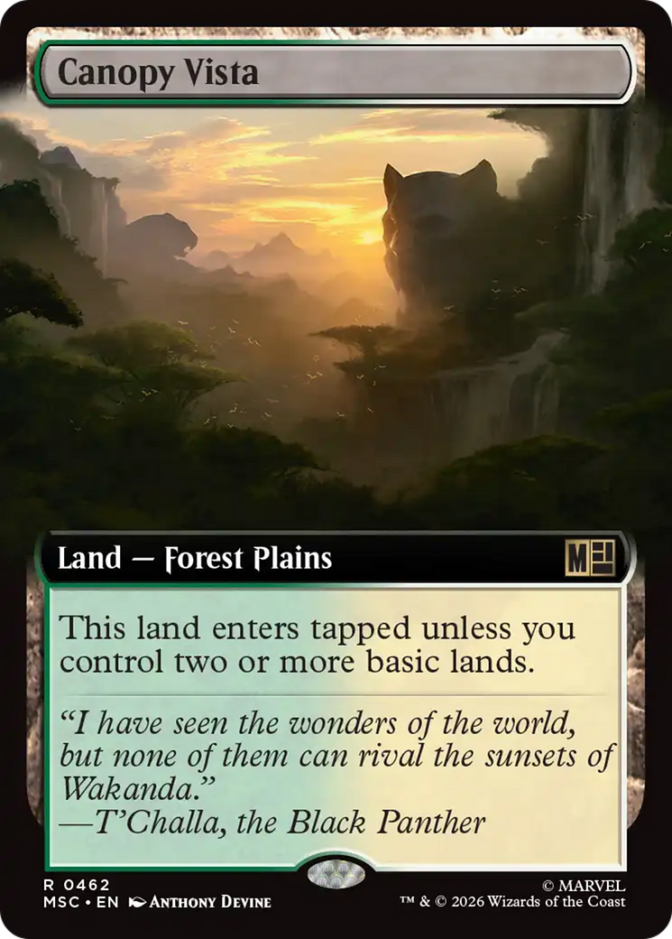 Canopy Vista (Extended Art) [Marvel Super Heroes Commander] | Exor Games Dartmouth