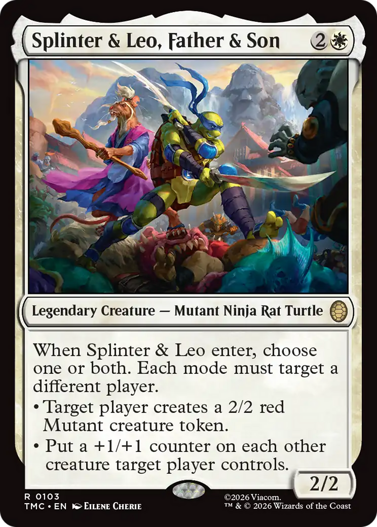 Splinter & Leo, Father & Son [Teenage Mutant Ninja Turtles Commander] | Exor Games Dartmouth