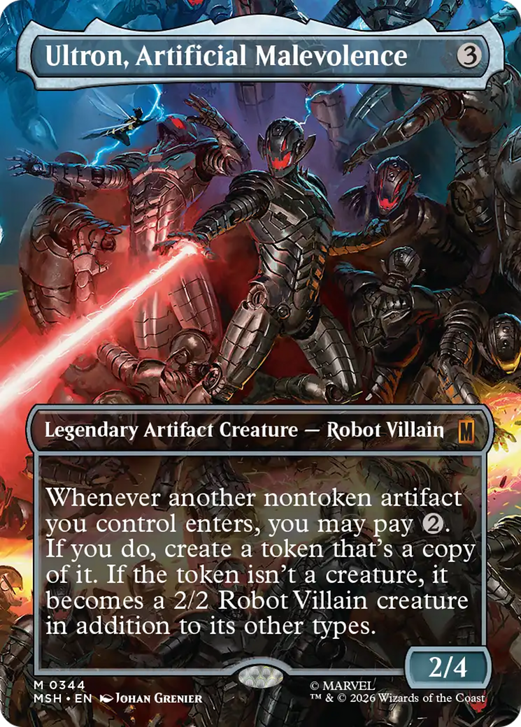 Ultron, Artificial Malevolence (Borderless) (0344) [Marvel Super Heroes] | Exor Games Dartmouth