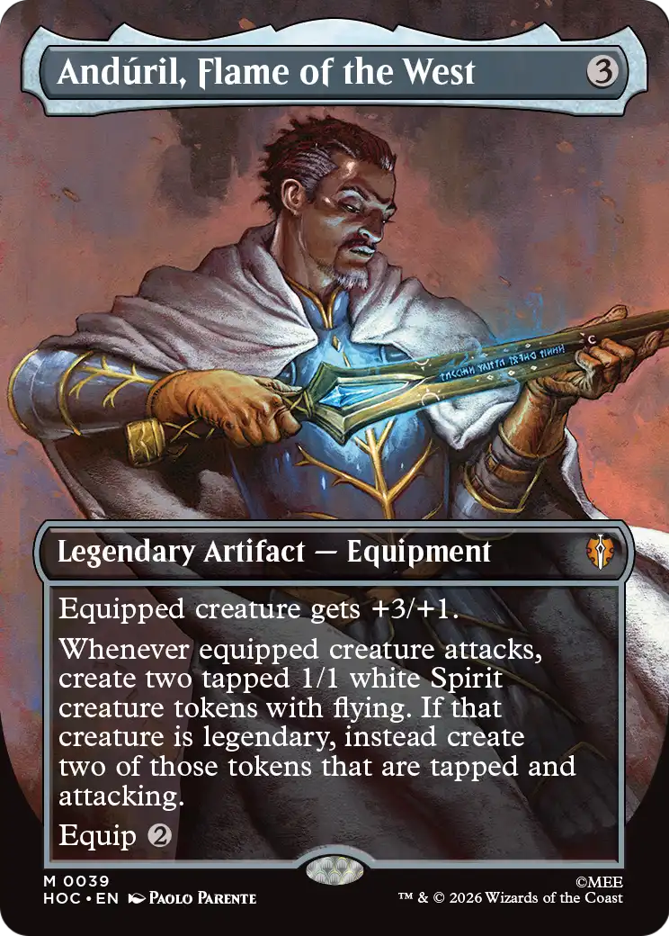 Anduril, Flame of the West (Borderless) [The Hobbit: Eternal-Legal] | Exor Games Dartmouth