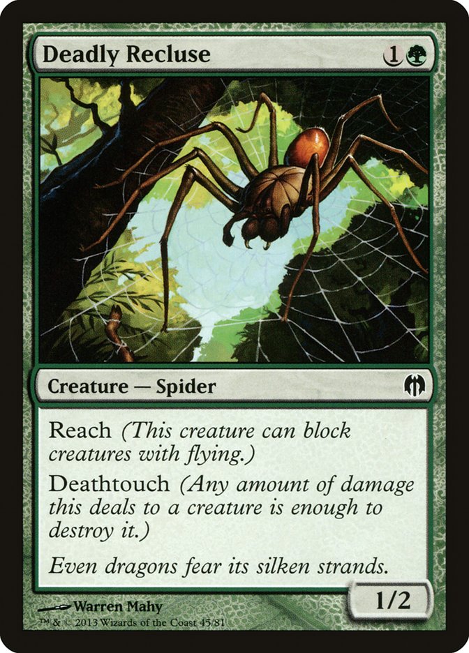 Deadly Recluse [Duel Decks: Heroes vs. Monsters] | Exor Games Dartmouth