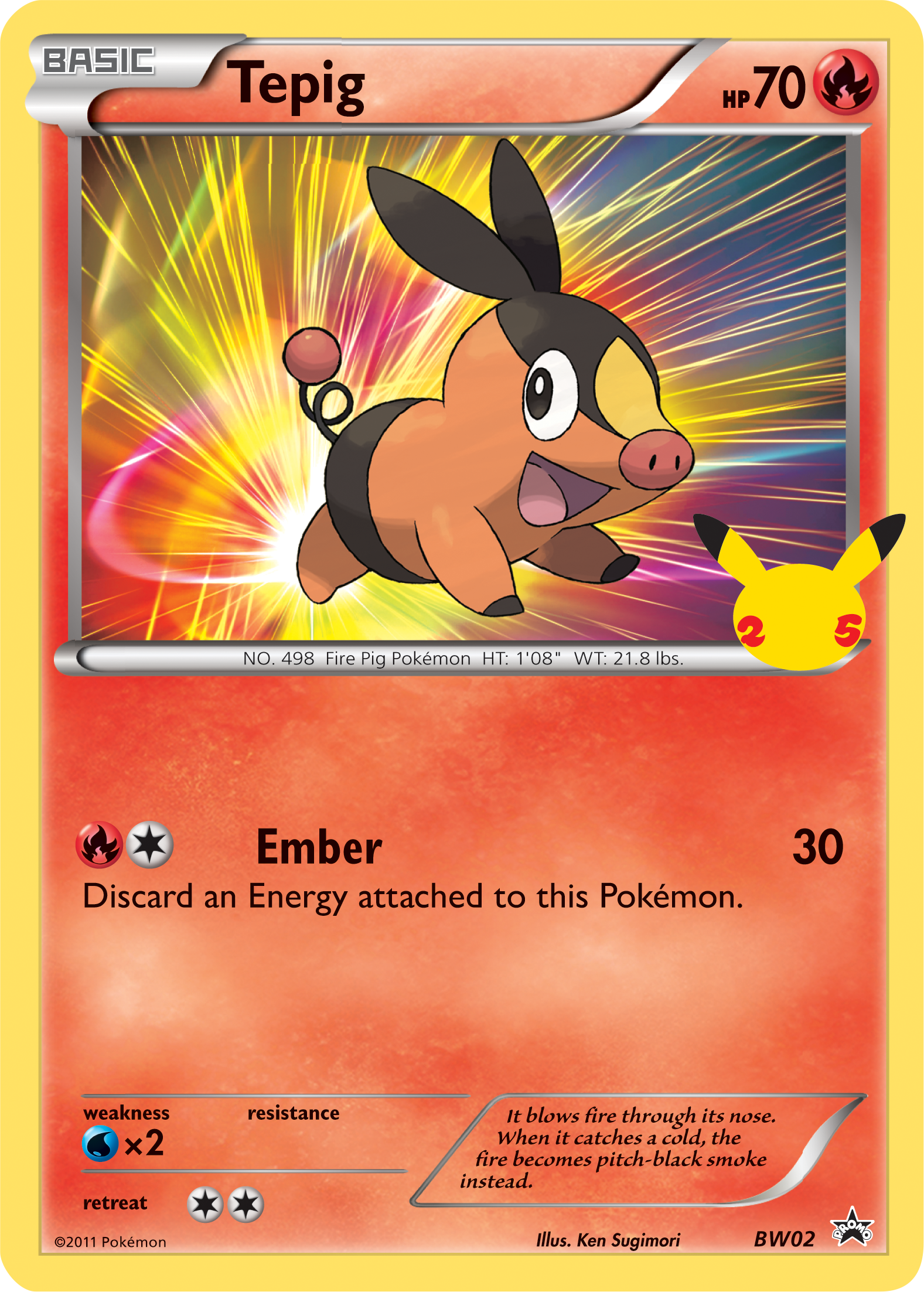 Tepig (BW02) (Jumbo Card) [First Partner Pack] | Exor Games Dartmouth