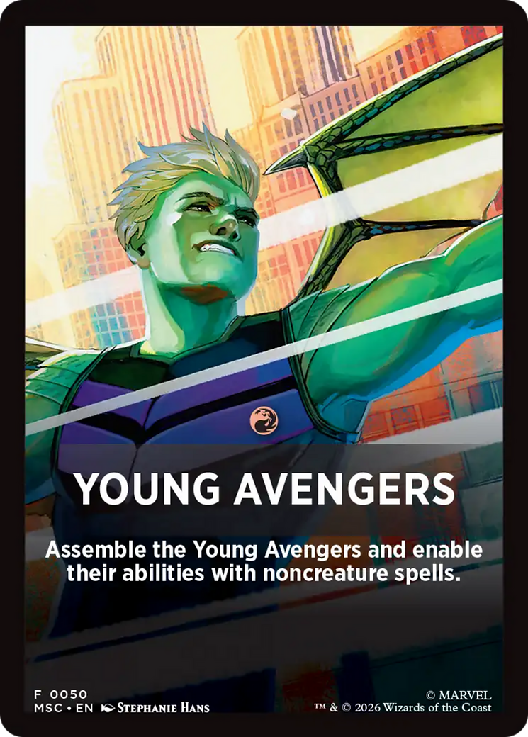Young Avengers Theme Card [Marvel Super Heroes Commander] | Exor Games Dartmouth