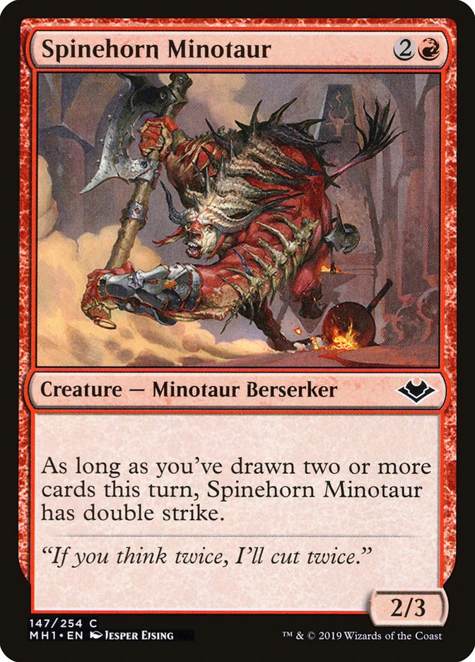 Spinehorn Minotaur [Modern Horizons] | Exor Games Dartmouth