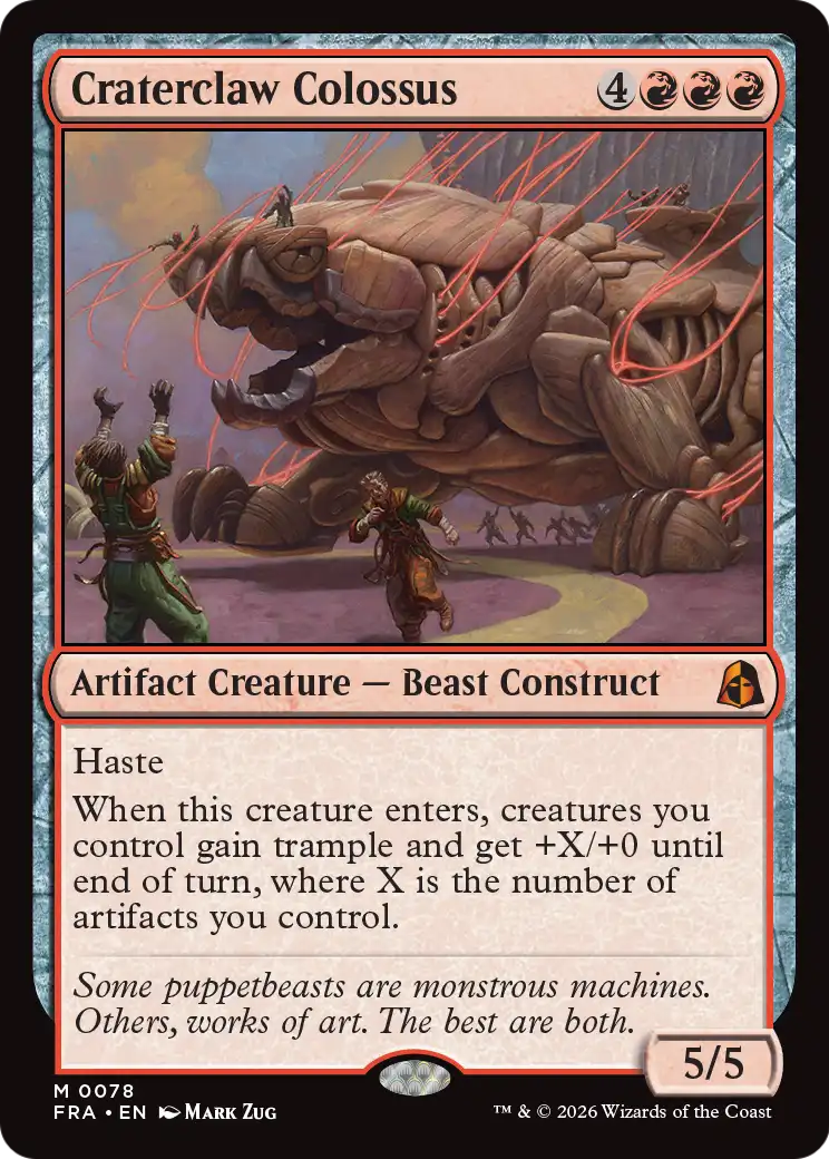 Craterclaw Colossus [Reality Fracture] | Exor Games Dartmouth