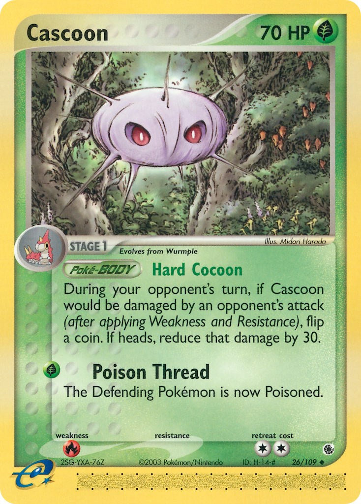Cascoon (26/109) [EX: Ruby & Sapphire] | Exor Games Dartmouth