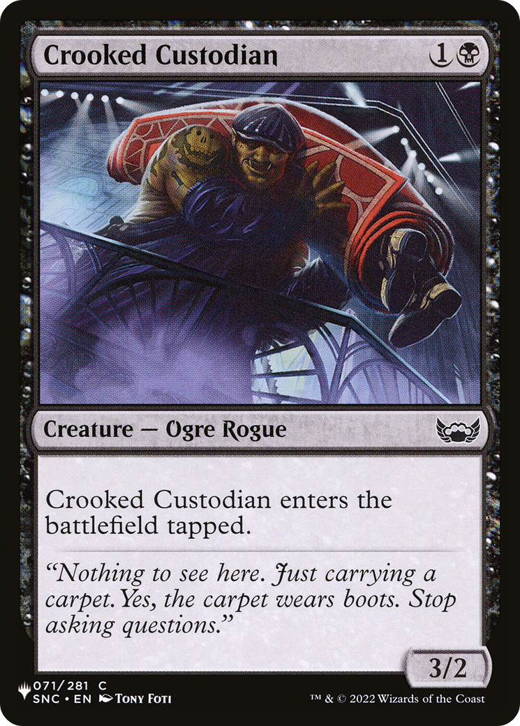 Crooked Custodian [The List] | Exor Games Dartmouth