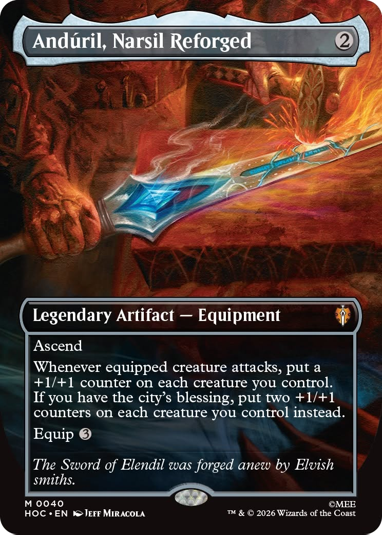 Anduril, Narsil Reforged (Borderless) [The Hobbit: Eternal-Legal] | Exor Games Dartmouth