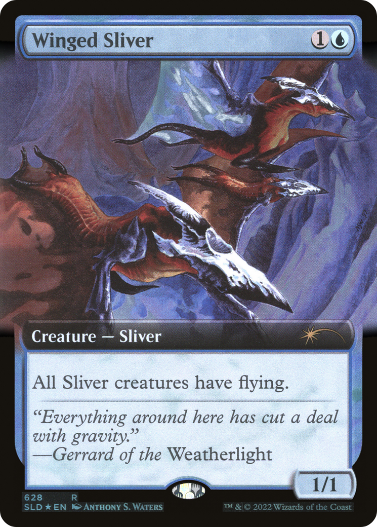 Winged Sliver (Extended Art) [Secret Lair Drop Promos] | Exor Games Dartmouth