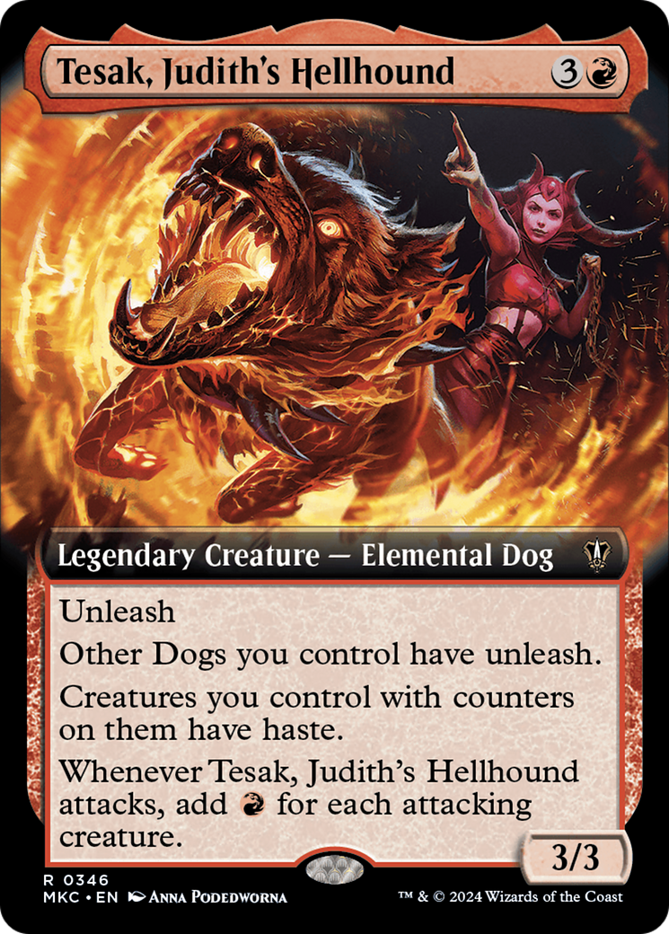 Tesak, Judith's Hellhound (Extended Art) [Murders at Karlov Manor Commander] | Exor Games Dartmouth