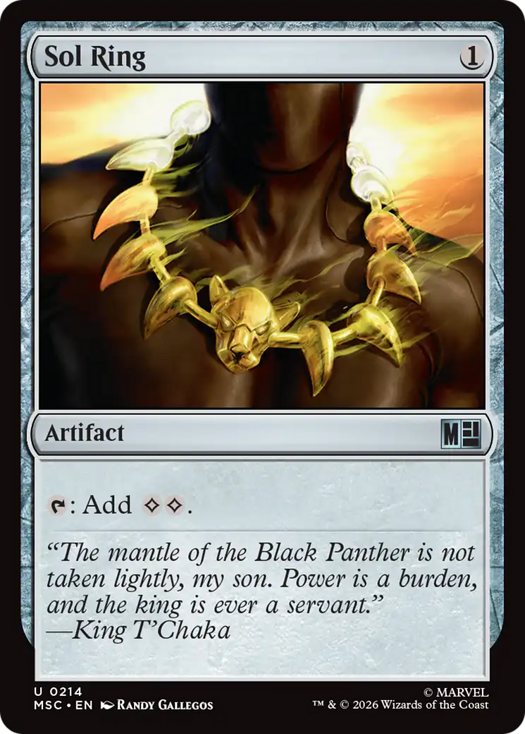 Sol Ring (0214) (Surge Foil) [Marvel Super Heroes Commander] | Exor Games Dartmouth
