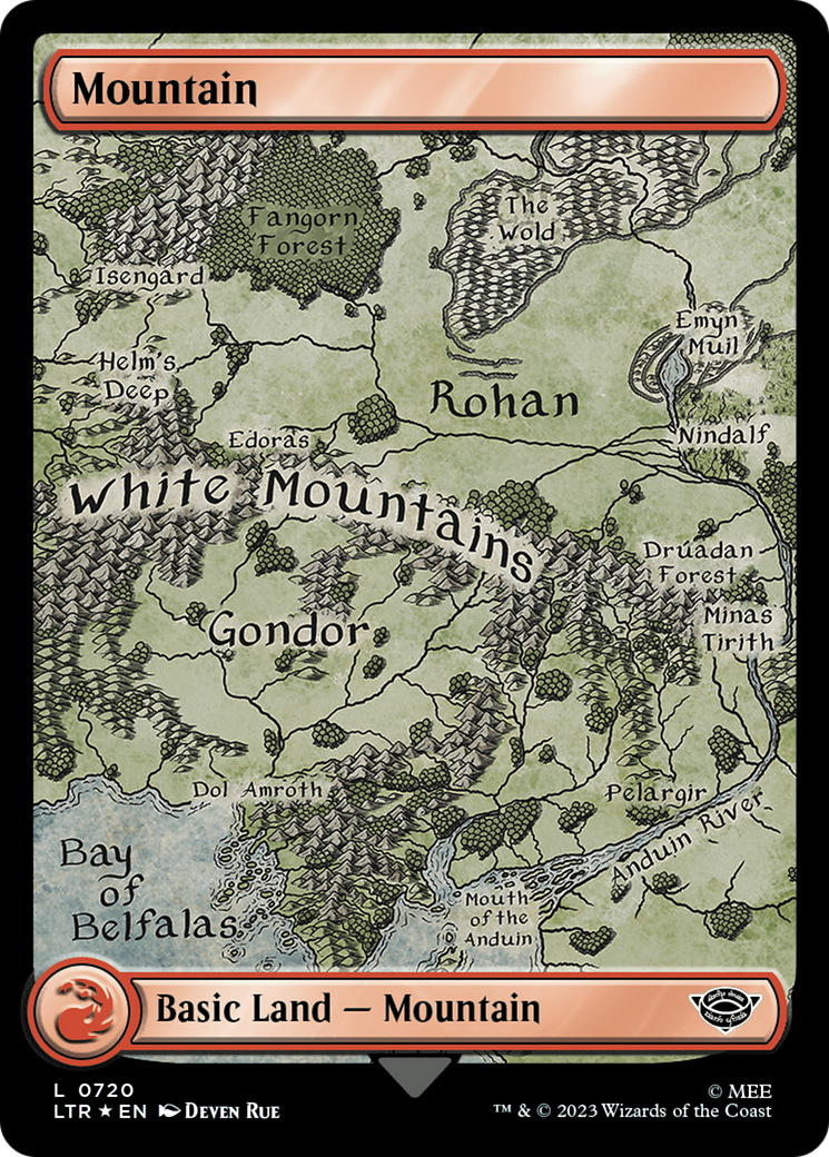 Mountain (720) (Surge Foil) [The Lord of the Rings: Tales of Middle-Earth] | Exor Games Dartmouth