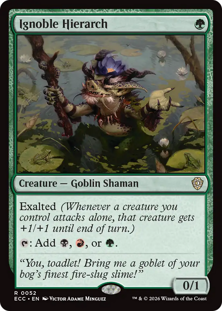 Ignoble Hierarch [Lorwyn Eclipsed Commander] | Exor Games Dartmouth