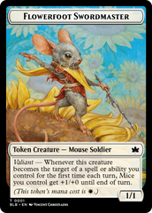 Rabbit // Flowerfoot Swordmaster Double-Sided Token [Bloomburrow Tokens] | Exor Games Dartmouth