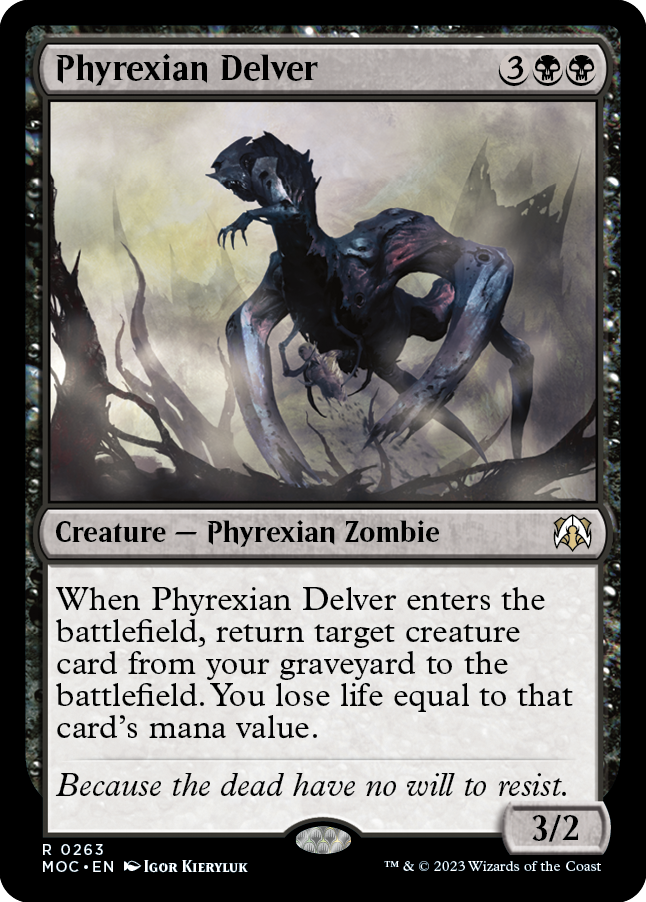 Phyrexian Delver [March of the Machine Commander] | Exor Games Dartmouth